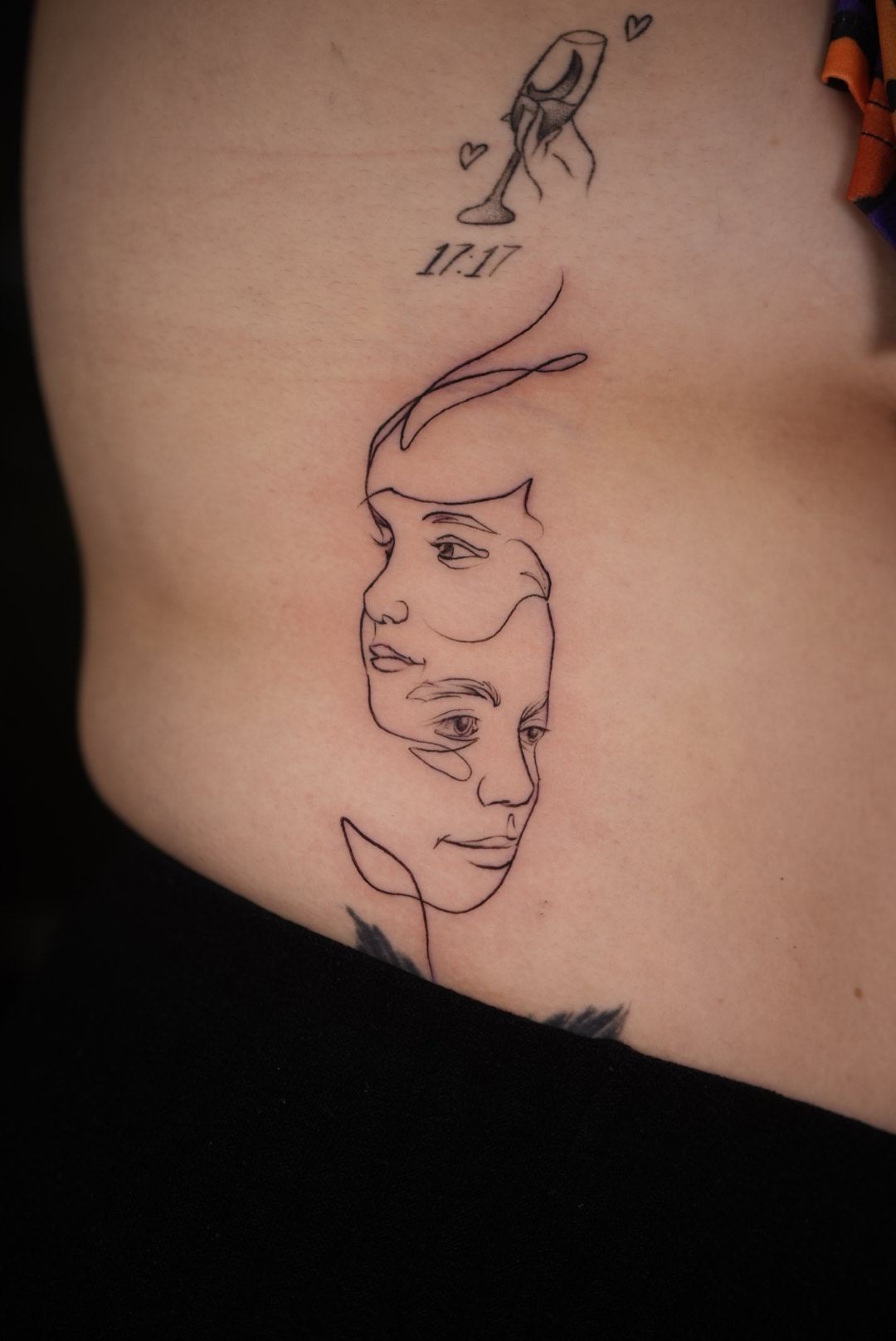 Tatuaje Fine line en Ink Fire, Mazatlán